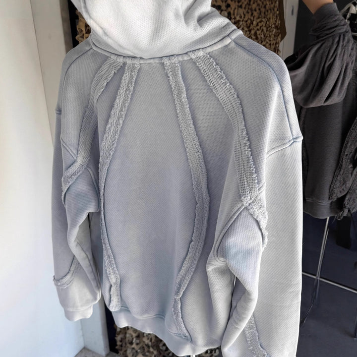Herren Urbaner Kapuzenpullover aus strukturiertem Material Echoarchiv