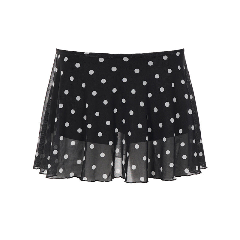 Damen luftige und schicke Polka Dot Minirock Echo Archiv