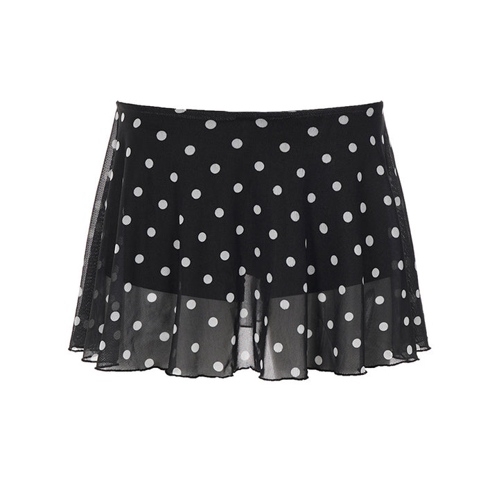 Damen luftige und schicke Polka Dot Minirock Echo Archiv