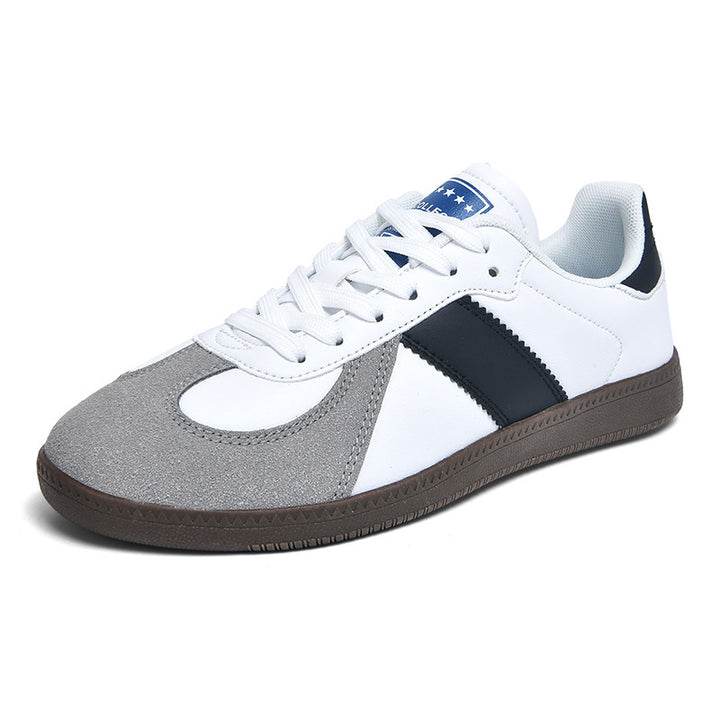 Unisex nan urbaner Tennis-Sneaker mit Veloursleder-Overlays gepolstertem Fersenkragen und vulkanisierter Gummisohle Echo Archiv