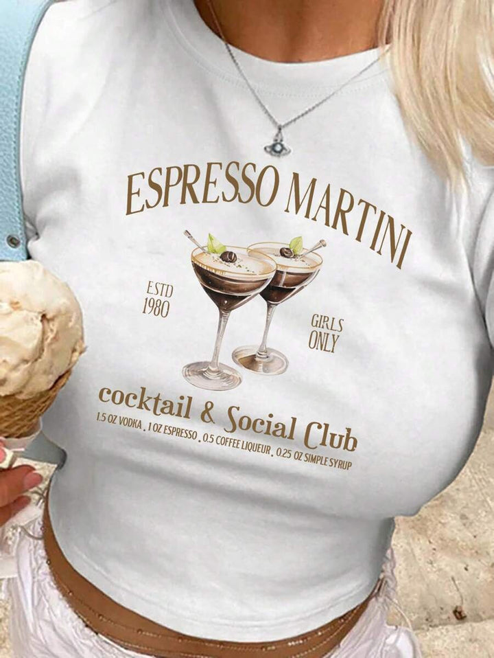 Damen Crop-T-Shirt mit kreativen Schleifen-Details Echo Archiv
