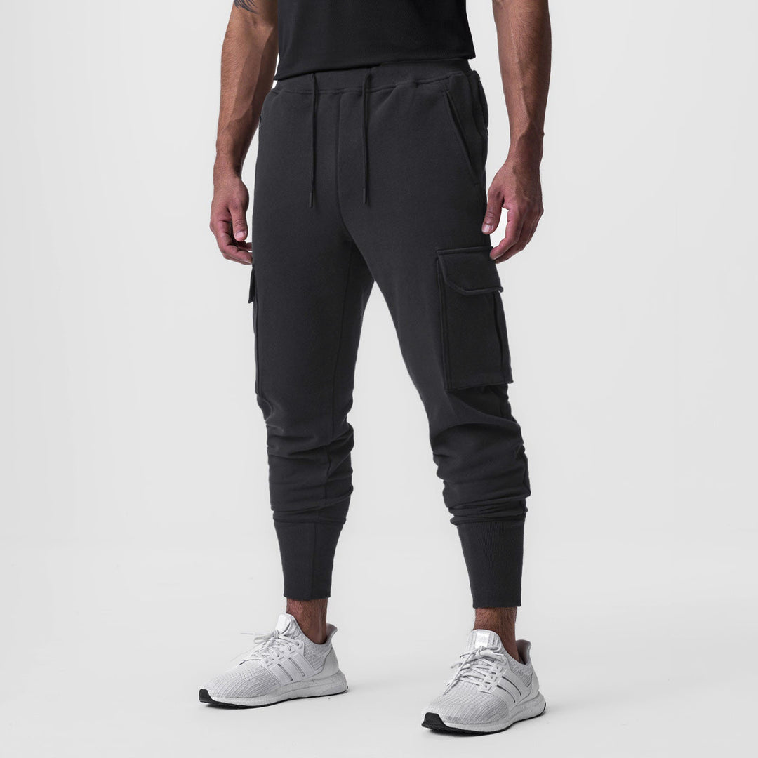 Herren Multifunktionale Cargo-Jogginghose mit seitlichen Taschen und elastischem Bund Echoarchiv