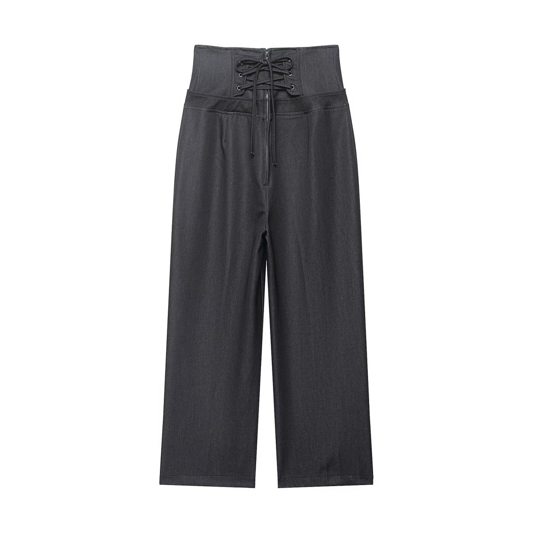 Damen Hochtaillierte Culotte-Hose mit extra breitem Shapingbund Echo Archiv