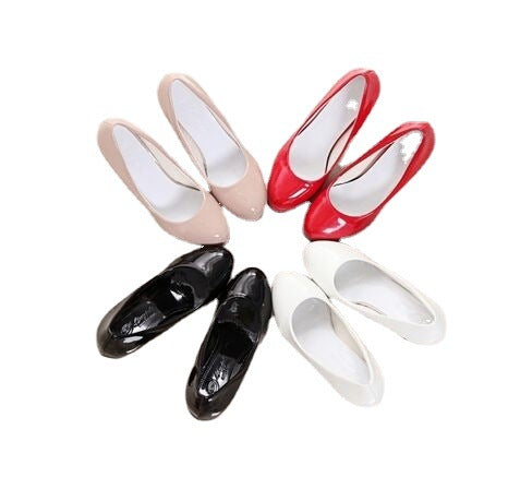 Damen nan Plateau-Pumps mit breitem Blockabsatz in glänzender Lackoptik Echo Archiv