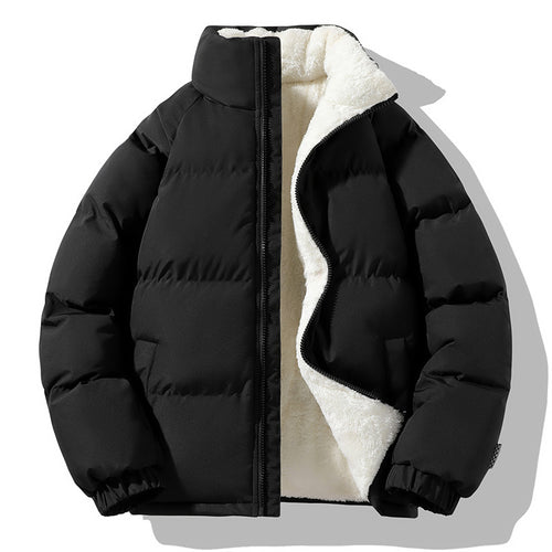Damen Kurzpolar-Steppjacke mit Teddyfutter, Boxy‑Cut & verdecktem Reißverschluss Echoarchiv