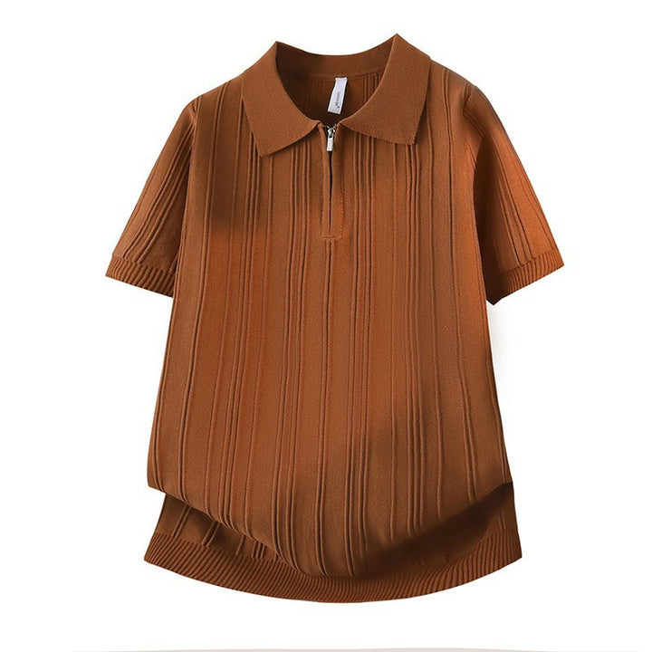 Damen Modisches Poloshirt mit Reißverschluss Echo Archiv