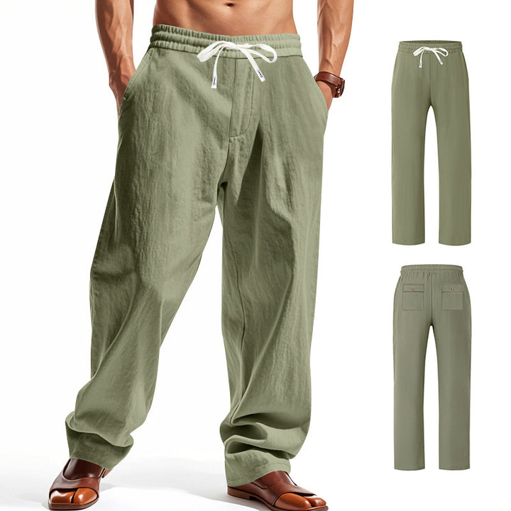 Herren leichte Freizeithose mit elastischem Bund und praktischen Taschen Echoarchiv
