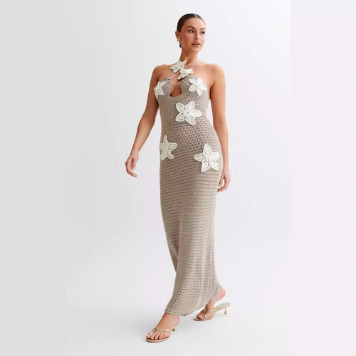 Damen Häkelkleid mit floralem Design Echo Archiv