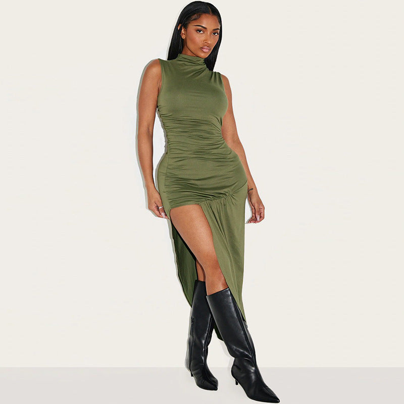 Damen Elegantes Wickelkleid mit asymmetrischem Saum Echo Archiv