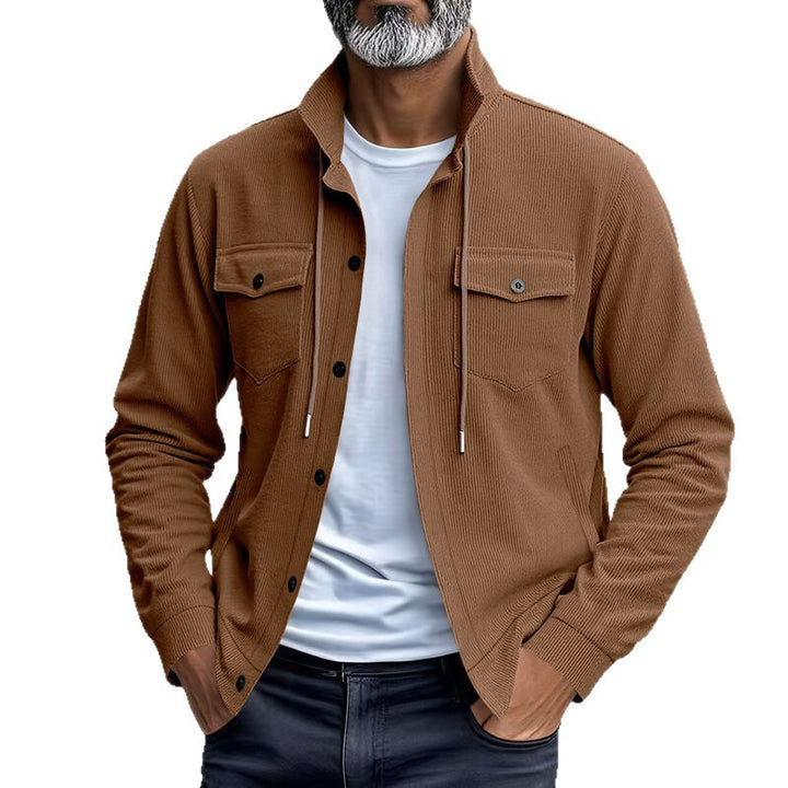 Herren Cordjacke mit praktischen Taschen und lässigem Schnitt Echoarchiv