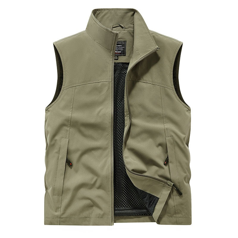 Herren Softshell-Weste mit Mesh-Innenfutter, windabweisend & Reißverschlusstaschen Echo Archiv