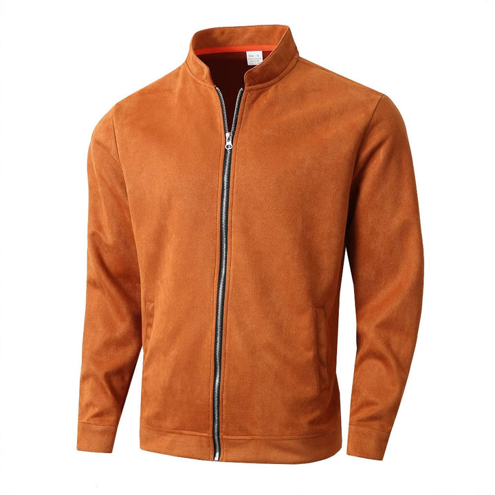Herren Fleecejacke mit Stehkragen und seitlichen Taschen Echoarchiv