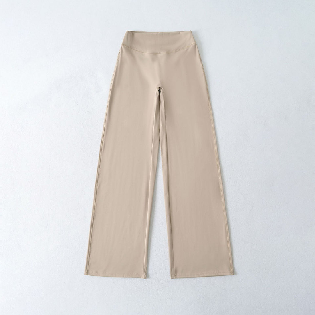 Damen Weite High Waist Loungehose aus Stretchjersey mit fließendem Schlag Echoarchiv
