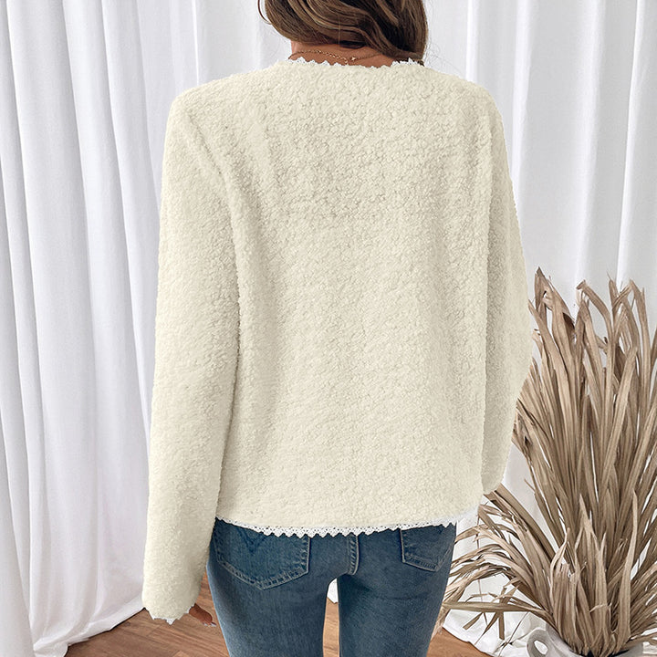 Damen Eleganter Cardigan mit Spitzenverzierungen Echo Archiv