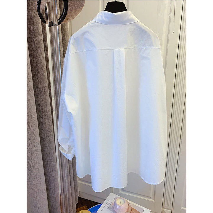 Damen Bequeme und stilvolle Oversized-Bluse Echoarchiv