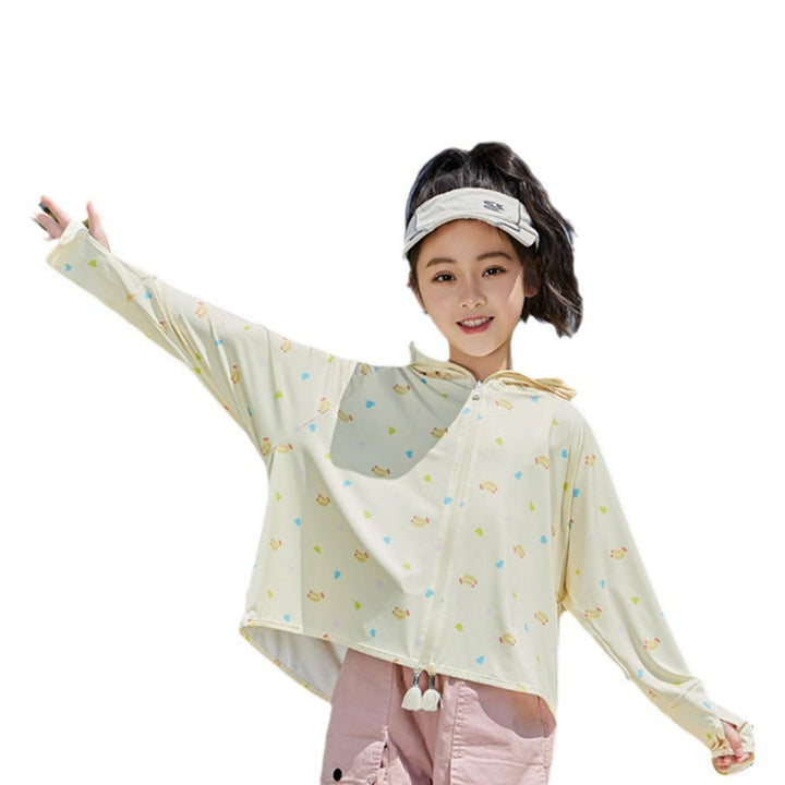 Damen Sommerliche UV-Schutzjacke mit Kapuze Echo Archiv