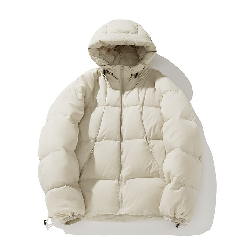 Damen Wattierte Oversize Steppjacke mit Kapuze und Kordelzug Echo Archiv