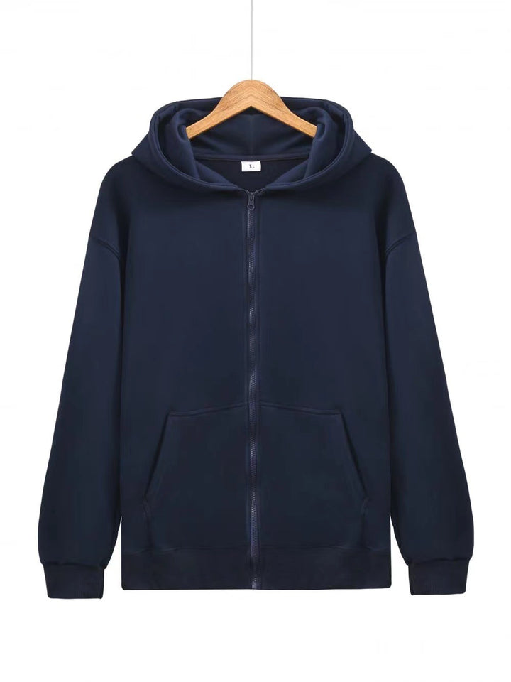 Unisex nan leichter Reißverschluss-Hoodie mit innen angerautem French-Terry, flachen Nähten und Kängurutaschen Echo Archiv