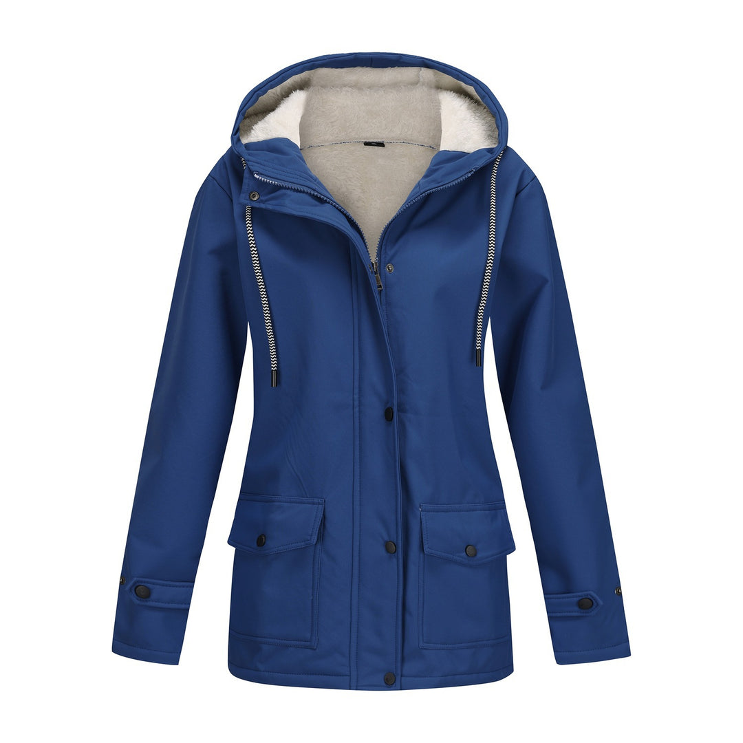 Damen Modische Outdoor-Jacke mit Fleece-Futter – Célinea
