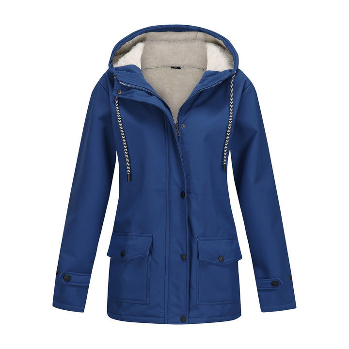 Damen Modische Outdoor-Jacke mit Fleece-Futter – Célinea