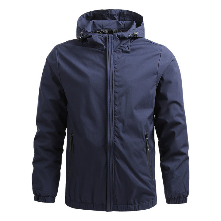 Herren Ultraleichte Kapuzen‑Softshelljacke mit winddichter Membran und verdecktem Reißverschluss Echo Archiv
