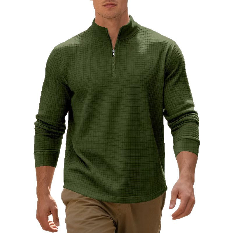 Herren Thermo-Pullover mit Stehkragen und hochwertiger Struktur Echoarchiv