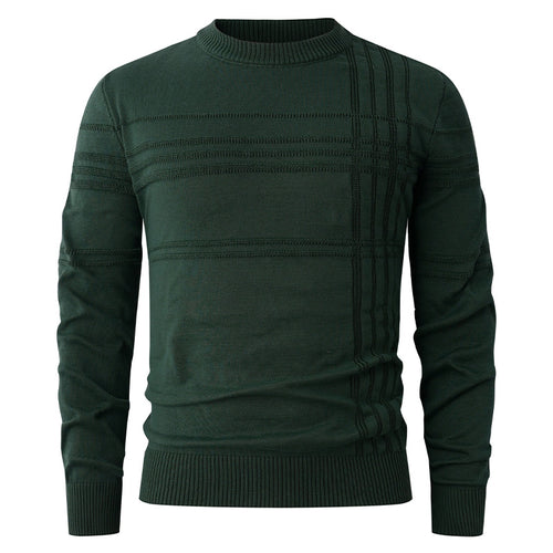 Herren feiner Strickpullover mit strukturiertem Design Echoarchiv