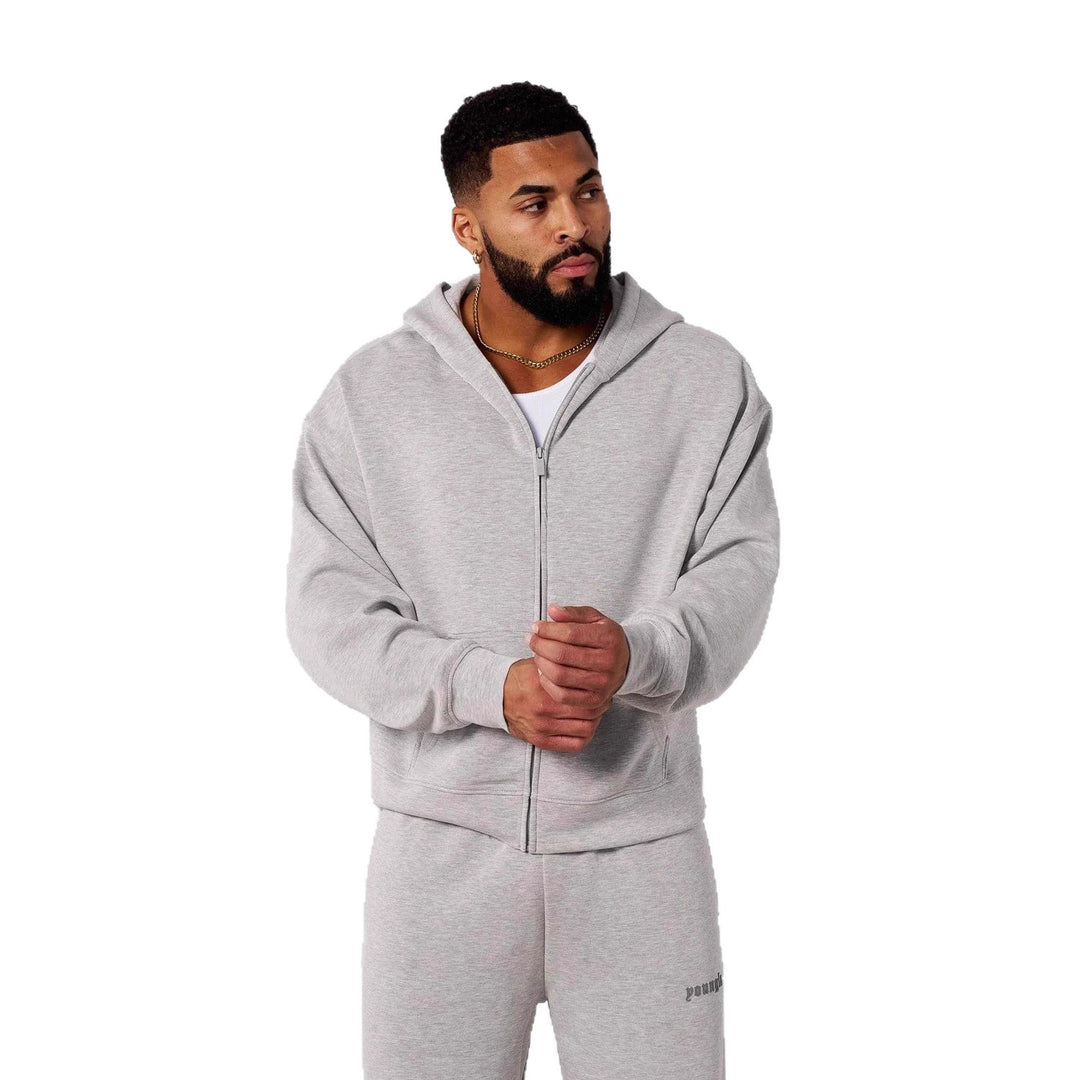 Herren Kapuzenpullover mit durchgehendem Reißverschluss und praktischen Taschen Echoarchiv