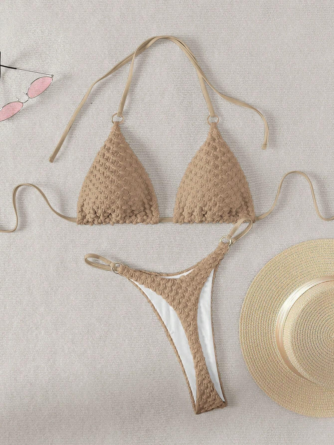 Damen Triangel-Bikini mit raffiniertem Texturenmix Echo Archiv