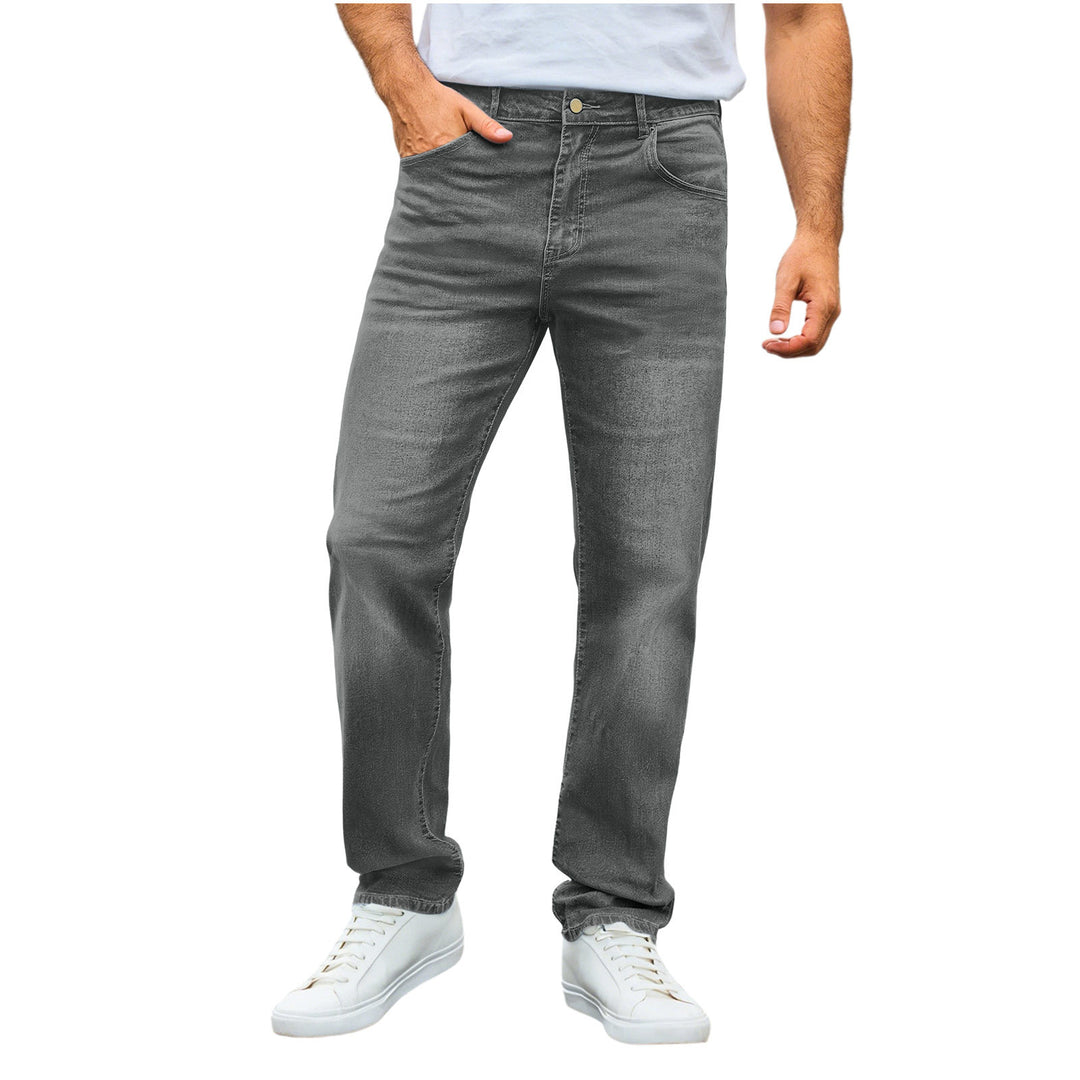 Herren nan lässige Straight-Leg-Jeans mit mittlerer Bundhöhe und Komfortstretch Echo Archiv
