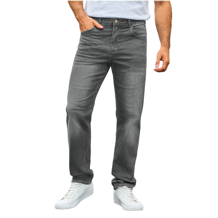 Herren nan lässige Straight-Leg-Jeans mit mittlerer Bundhöhe und Komfortstretch Echo Archiv