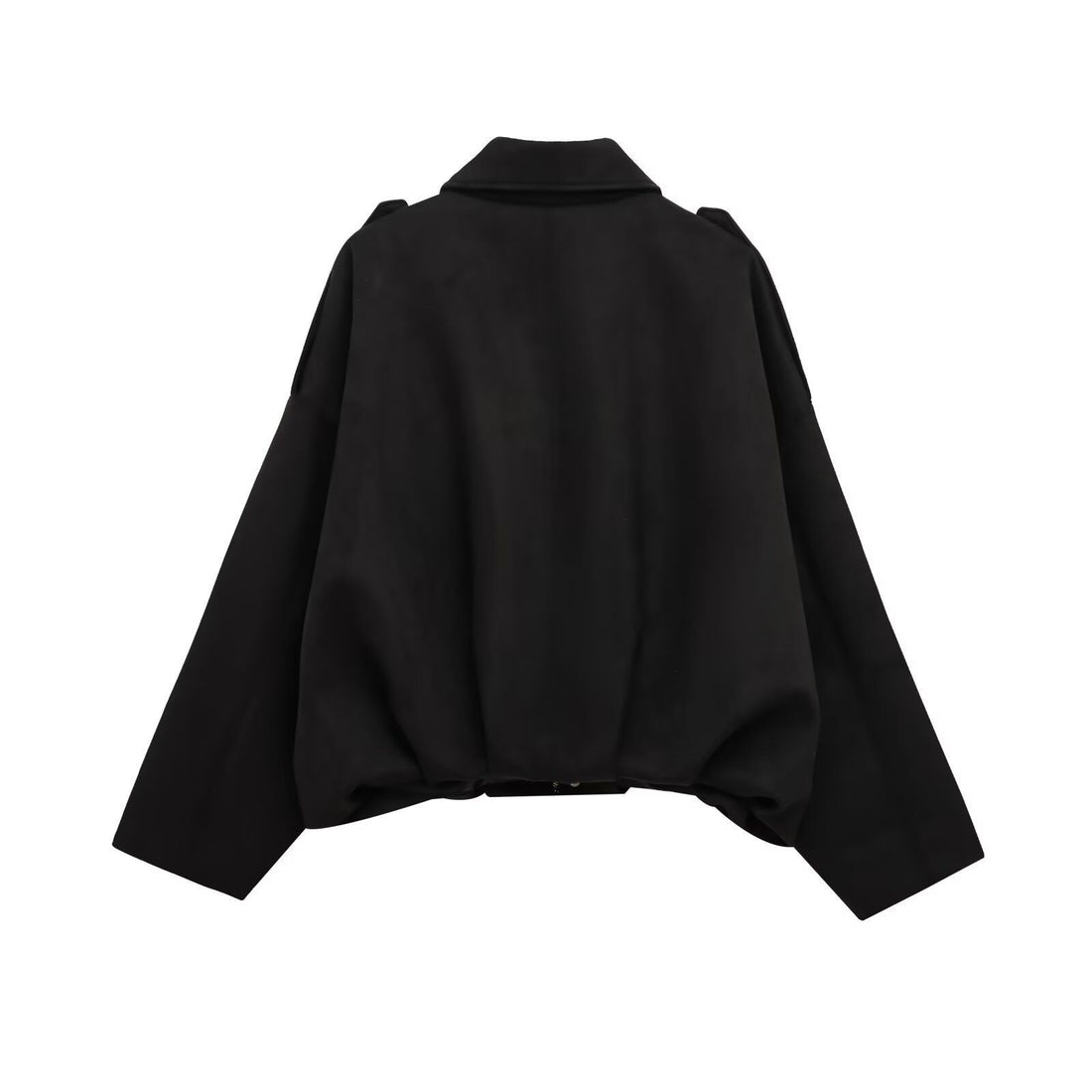 Damen Kurze Oversize‑Jacke im Cape‑Look mit ballonförmigem Saum Echoarchiv