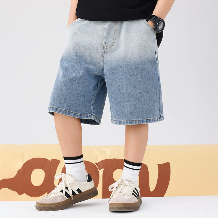 Jungen lockere Denim-Shorts mit modischem Farbverlauf Echo Archiv