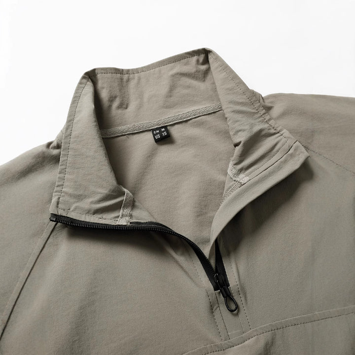 Herren nan taktisches Halfzip-Outdoorpullover mit hohem Stehkragen, verdecktem Reißverschluss und Ärmeltaschen Echo Archiv