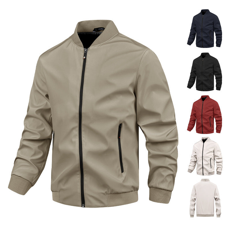 Herren moderne Bomberjacke mit elastischem Bündchen und praktischen Taschen Echoarchiv