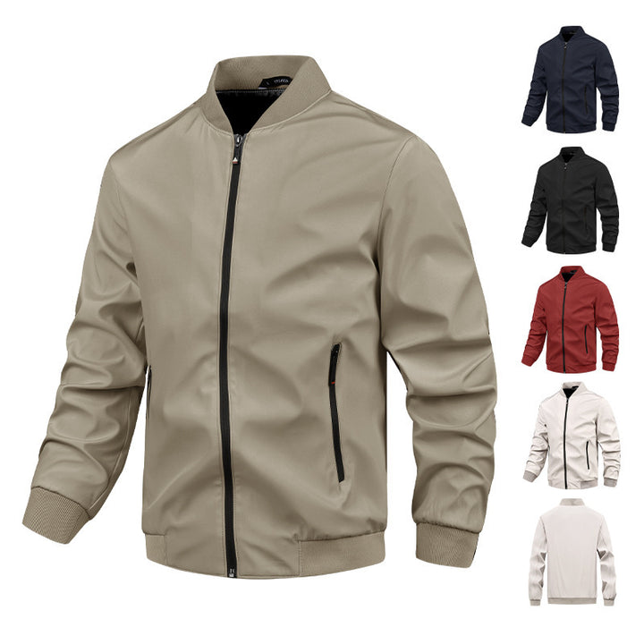 Herren moderne Bomberjacke mit elastischem Bündchen und praktischen Taschen Echoarchiv