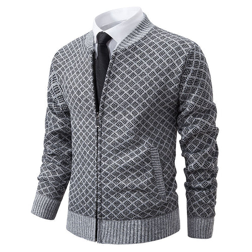 Herren modischer Strickblazer mit feinem Strukturmuster Echoarchiv