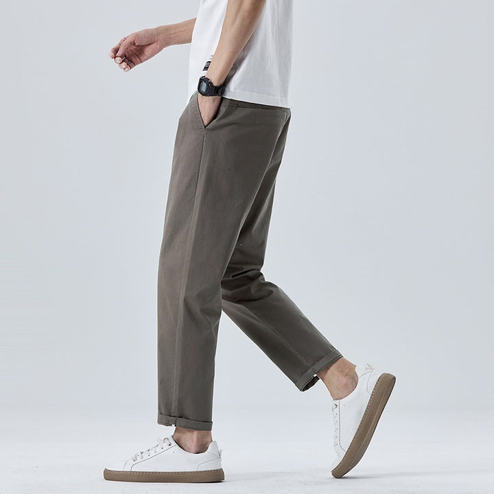 Herren Modische Chino-Hose mit Bundfalten Echo Archiv