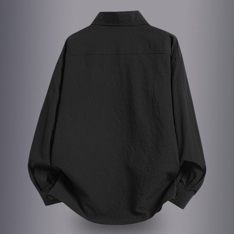 Herren lässige Hemdbluse mit praktischen Taschen Echoarchiv