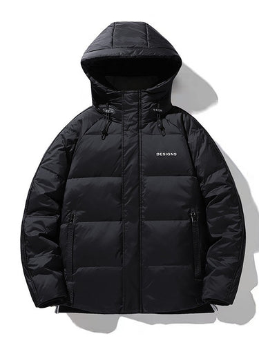 Herren Wattierte Stepp-Winterjacke mit Kapuze und winddichter Isolierung Echo Archiv