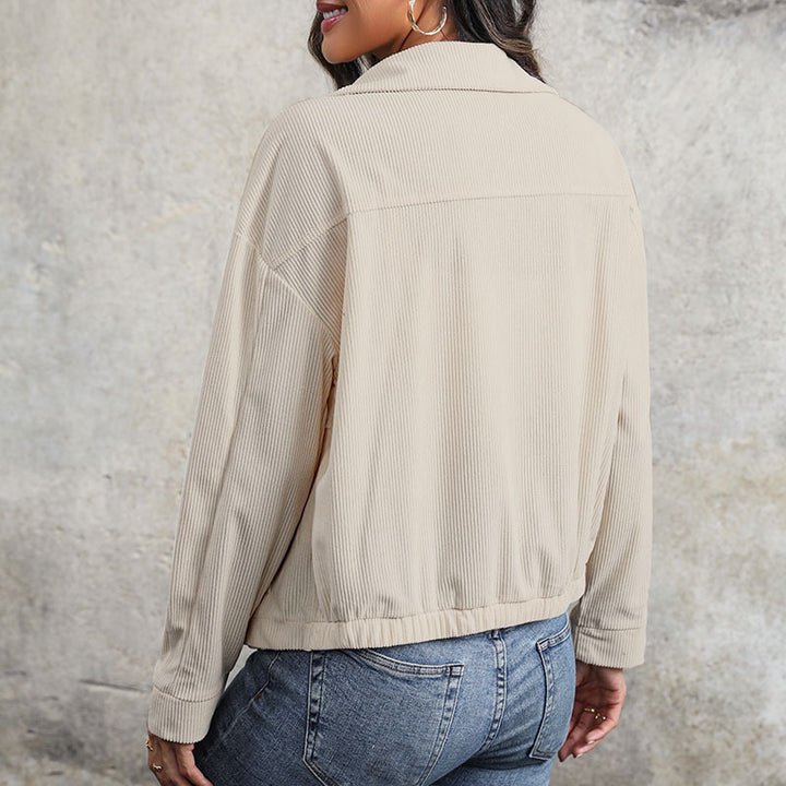 Damen Modische Strickjacke mit Reißverschluss Echo Archiv