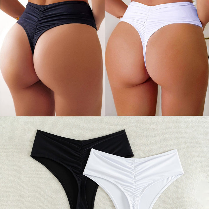 Damen Hochgeschnittener Bikini mit seitlichen Bindebändern Echo Archiv
