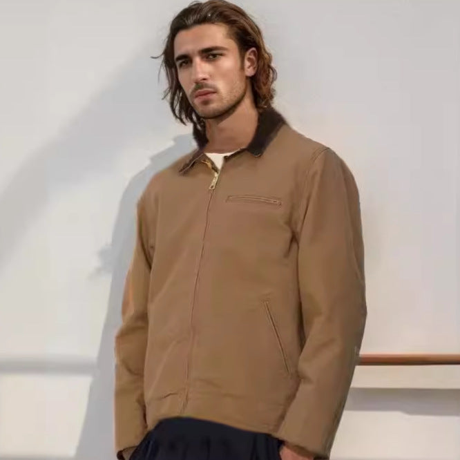Herren elegante Arbeitsjacke mit praktischen Reißverschlusstaschen Echoarchiv