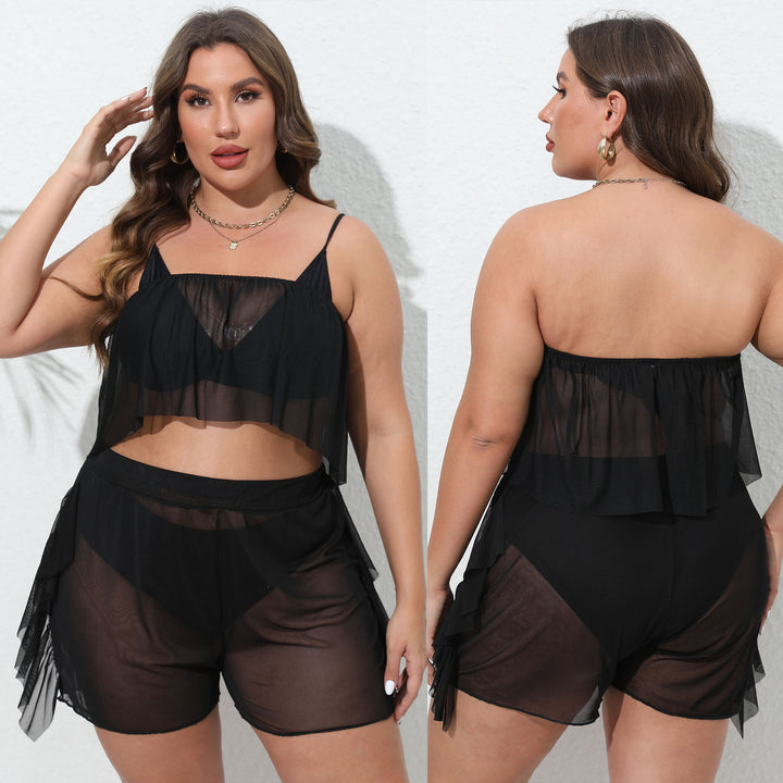 Damen luftiges Strandset mit durchbrochenem Design Echo Archiv