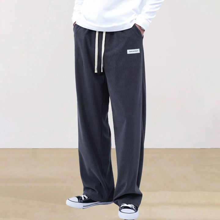 Herren Legere Lounge-Hose mit elastischem Bund und seitlichen Taschen Echoarchiv