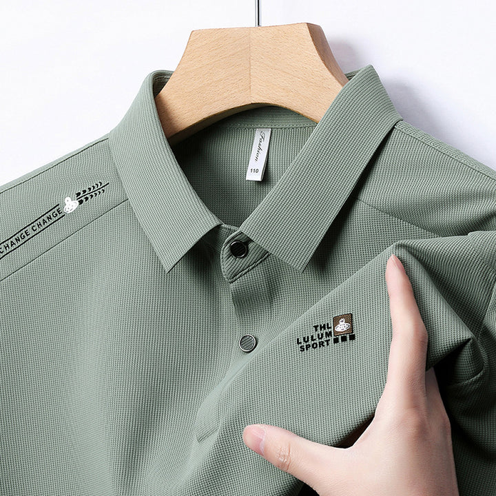 Herren Poloshirt mit innovativer Struktur und atmungsaktiven Eigenschaften Echoarchiv