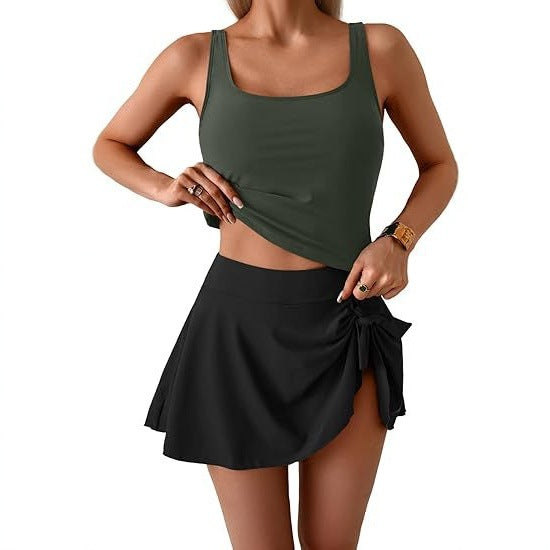 Damen Sportliches Tankini-Set mit schmeichelndem Rock Echo Archiv
