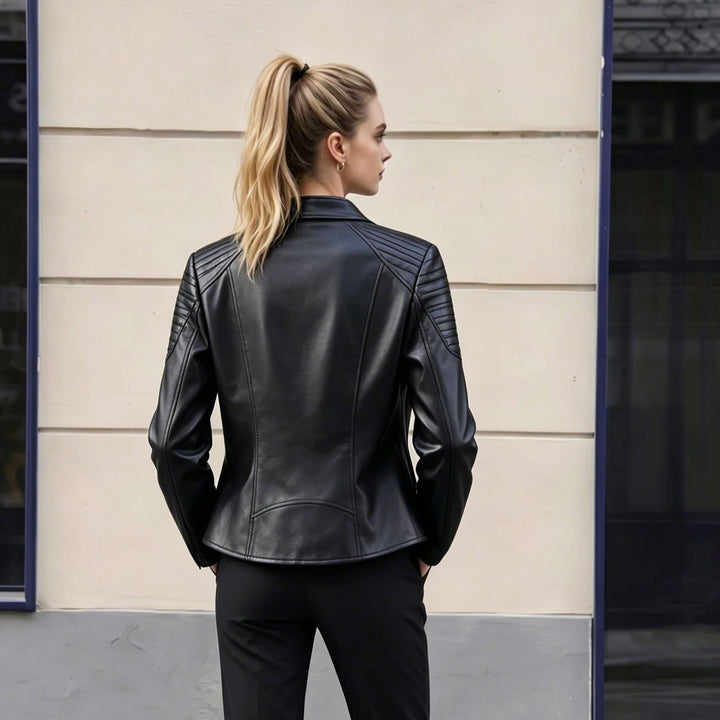 Damen Modische Kunstlederjacke Echo Archiv