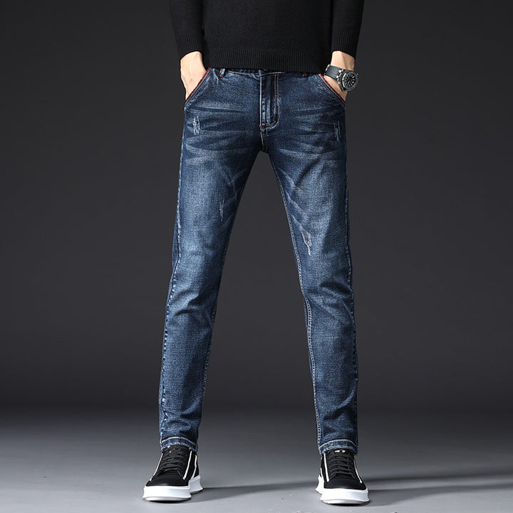 Herren Slim-Fit Jeans mit stylischen Destroyed-Details Echoarchiv