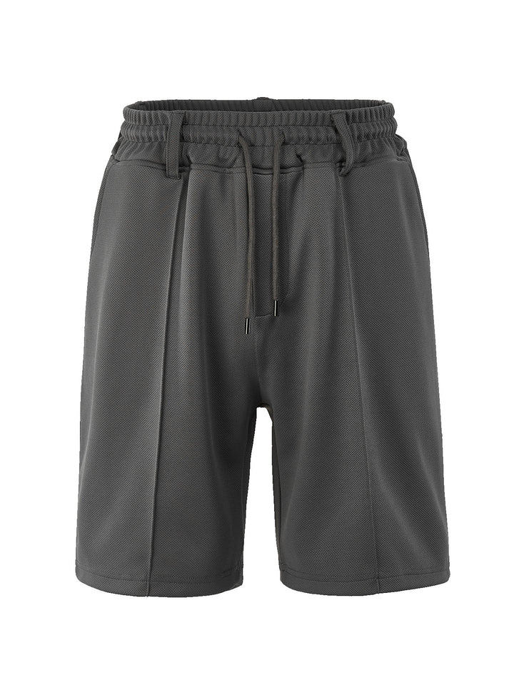 Herren nan knielange Sportshorts mit Netzstruktur, elastischem Tunnelzug und Gürtelschlaufen Echo Archiv